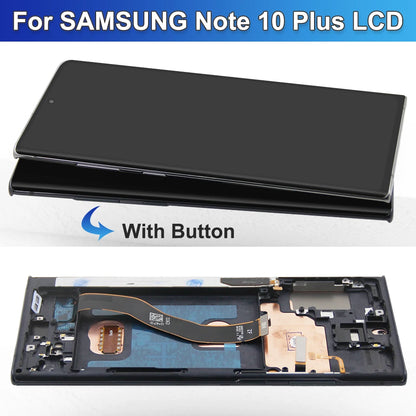 AMOLED Note 10 Plus Screen for Samsung Galaxy Note10+ N975F Lcd Display Touch Screen with Frame Support S Pen Fingerprints