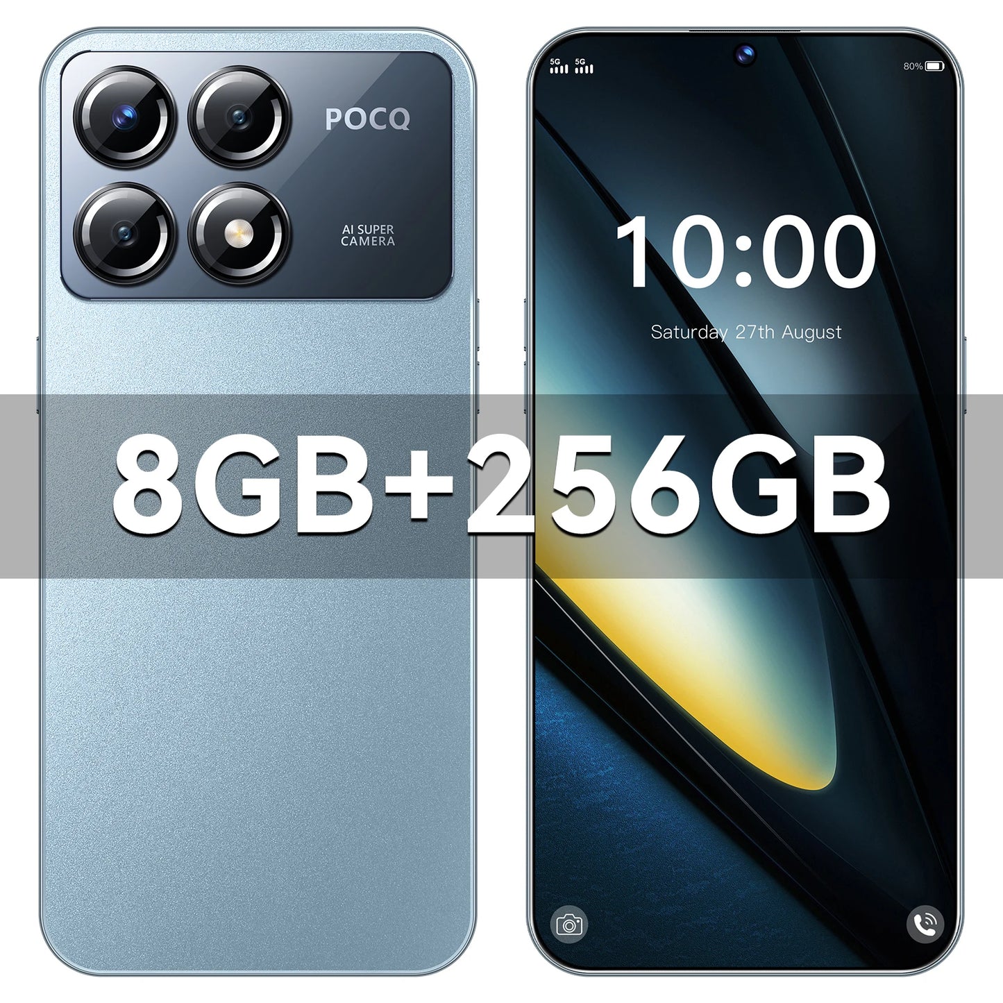 X6 Pro Smartphone 5G 7,3 cala HD 22G + 2TB Telefon komórkowy Dual SIM Telefony komórkowe 7800mAh Telefony komórkowe odblokowane Wersja globalna Celulares