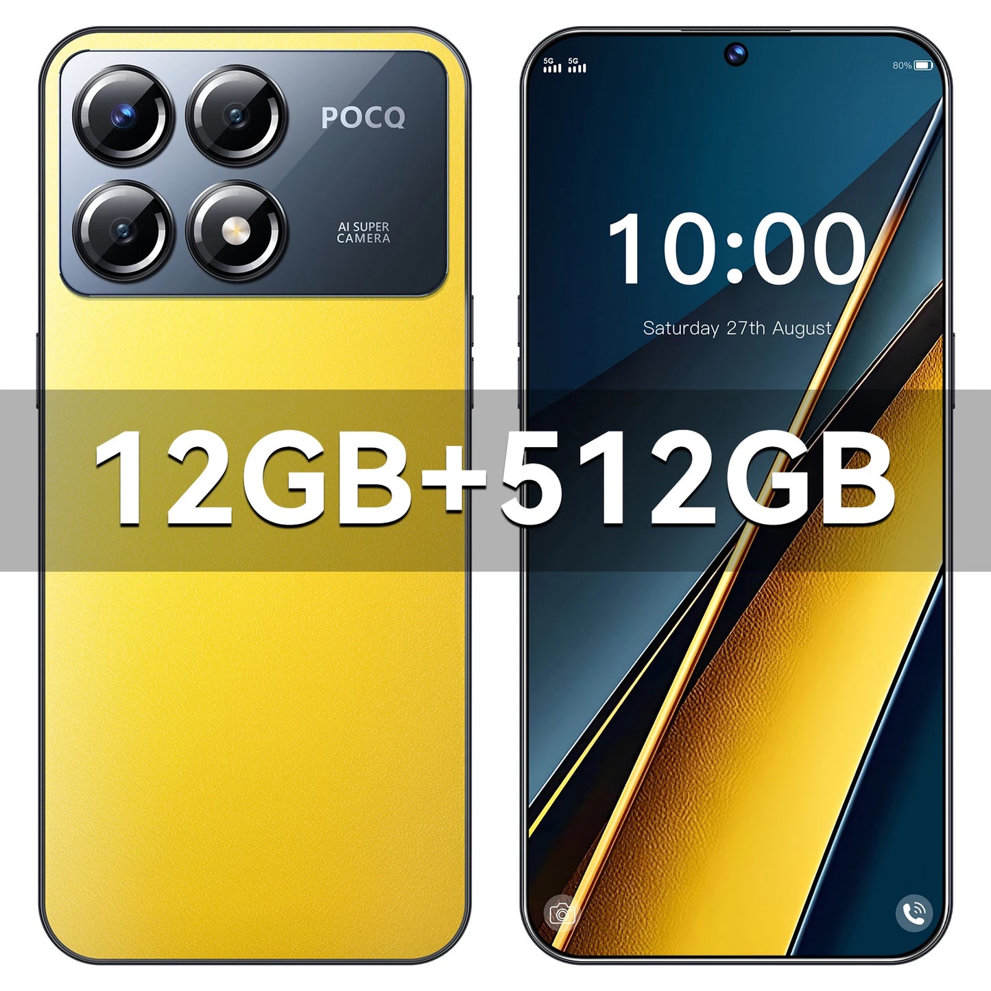 X6 Pro Smartphone 5G 7,3 cala HD 22G + 2TB Telefon komórkowy Dual SIM Telefony komórkowe 7800mAh Telefony komórkowe odblokowane Wersja globalna Celulares