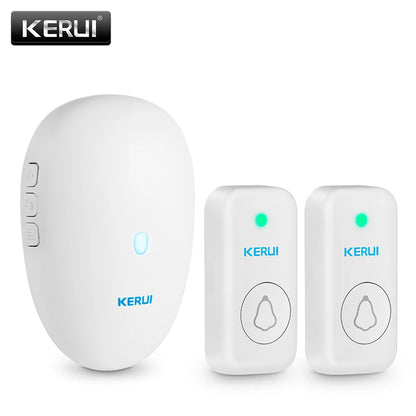 KERUI M521 Wireless Doorbell Outdoor 57 Song 300M Range Smart Home Door Bell Chime Ring 433MHz Waterproof Button Plug and Play