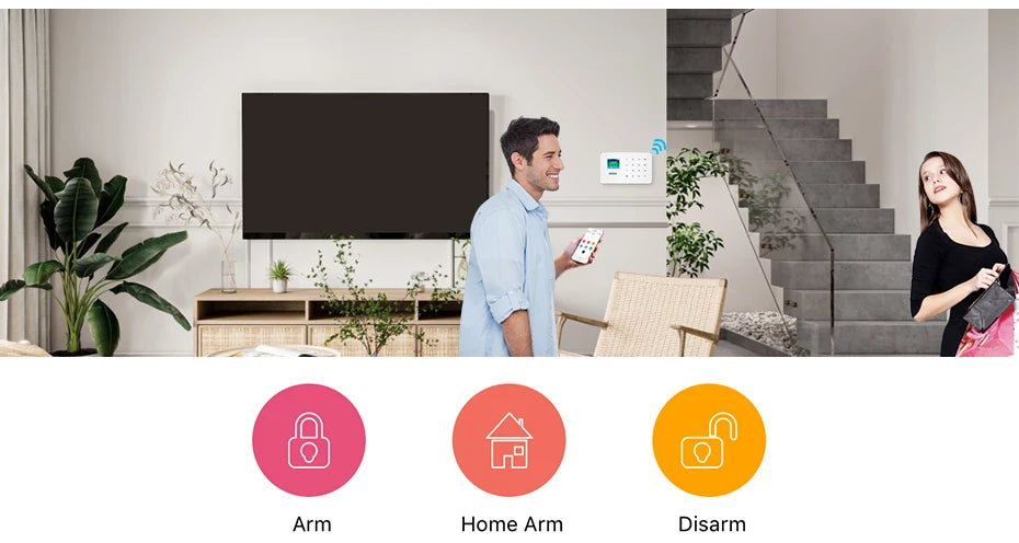 KERUI W184 4G/WIFI Alarm do domu Bezprzewodowe alarmy mieszkaniowe Zestaw sterujący inteligentnym systemem alarmowym Tuya Współpraca z Alexa Google Home