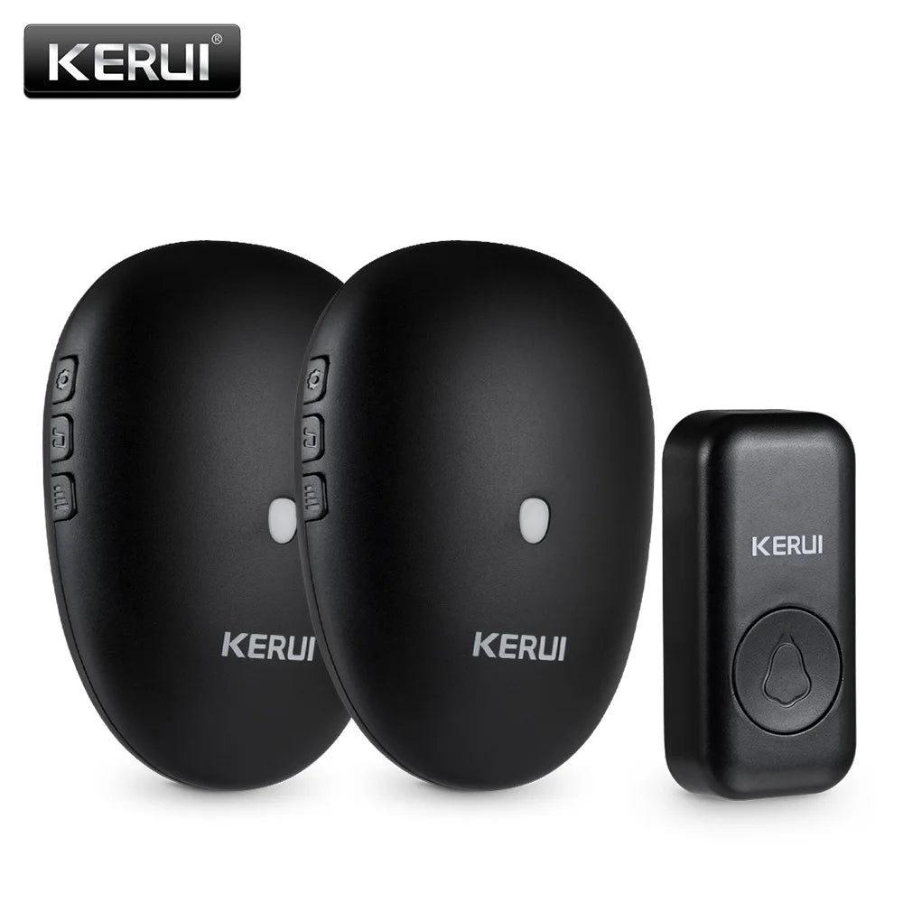 KERUI M521 Wireless Doorbell Outdoor 57 Song 300M Range Smart Home Door Bell Chime Ring 433MHz Waterproof Button Plug and Play