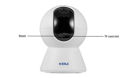 KERUI Indoor 4K HD Tuya Smart WiFi IP Camera Wireless 5MP 8MP Home Security CCTV Surveillance Camera with Side-mounted Brackets