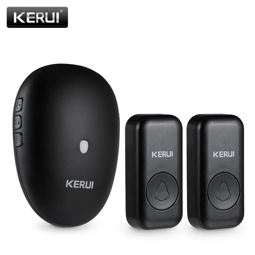 KERUI M521 Wireless Doorbell Outdoor 57 Song 300M Range Smart Home Door Bell Chime Ring 433MHz Waterproof Button Plug and Play