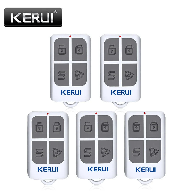 KERUI RC531 Wireless Remote Control 4 Buttons For KERUI GSM PSTN Home Alarm System Portable Key Fobs