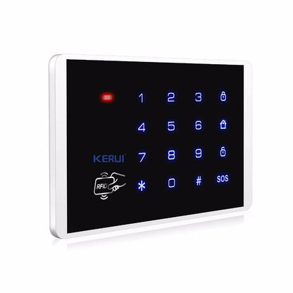 KERUI K16 433MHz bezprzewodowa klawiatura dotykowa RFID do W181 W184 W202 W204 GSM WIFI system alarmowy do domu