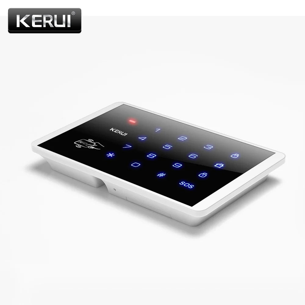 KERUI K16 433MHz bezprzewodowa klawiatura dotykowa RFID do W181 W184 W202 W204 GSM WIFI system alarmowy do domu