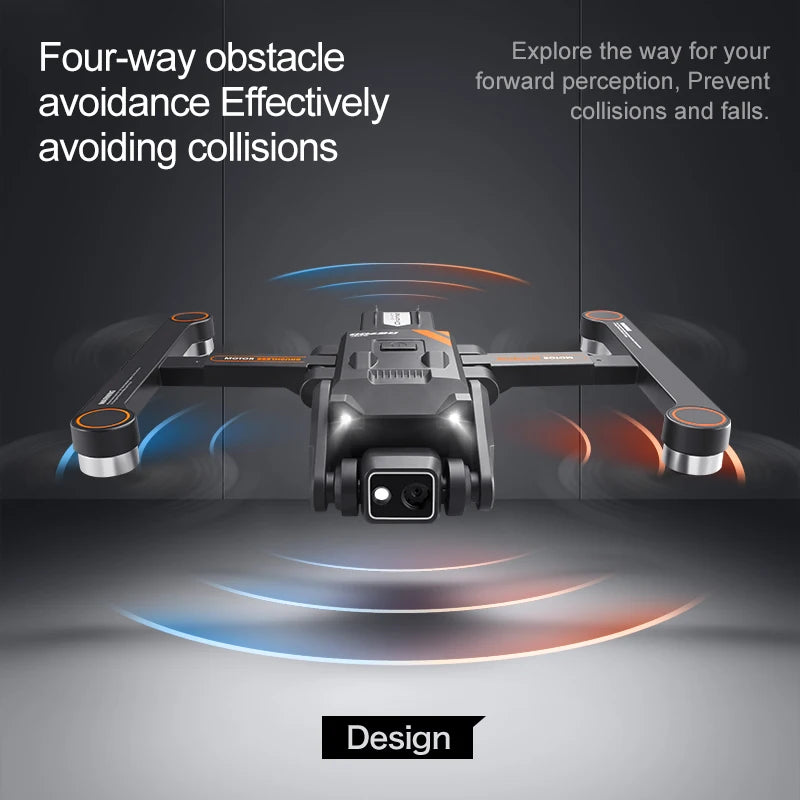 RG700 GPS Drone 8K Professional HD Dual Camera 5G Wifi Omijanie przeszkód Bezszczotkowy składany quadrocopter RC Odległość 2KM Drony