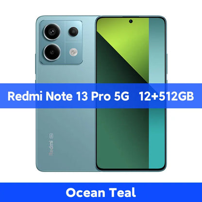 Nowy smartfon Xiaomi Redmi Note 13 Pro 5G 128 GB/256 GB ROM 200 MP OIS Aparat Snapdragon 7s Gen 2 67 W Turbo Ładowanie 6,67" AMOLED