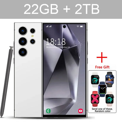 S24 Ultra 7.3HD Telefony komórkowe Oryginalna wersja globalna Smartfon 5G Dual SIM Android 14 Telefon komórkowy Snapdragon 8 gen 3 Telefony komórkowe