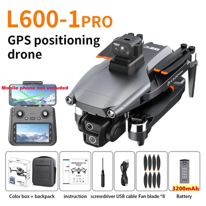 Dron JHD LYZRC L600-1 PRO GPS 25fps HD Podwójna kamera EIS 360 Omijanie przeszkód Zdalne sterowanie z ekranem Dron L600-1 Pro