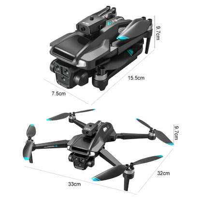 Large screenK22 Pro Max Drone with Dual Camera Professional Brushless Motor Optical FlowObstacle Avoidance Folding Quadcopter 8K