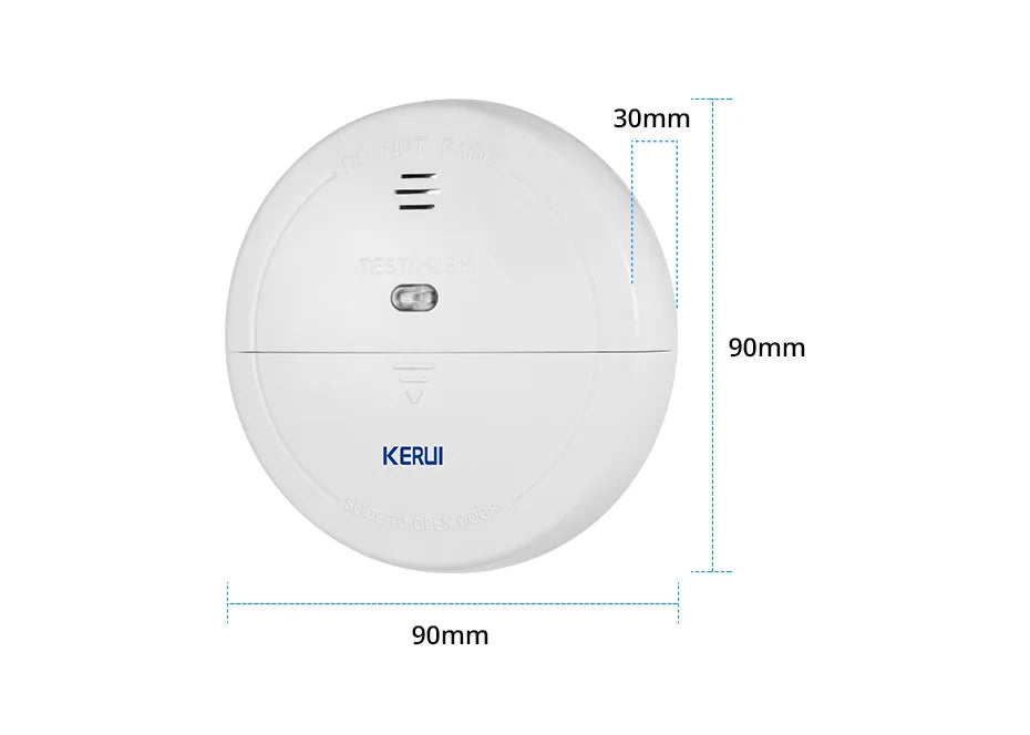 KERUI 5/10 sztuk 433MHZ Bezprzewodowy czujnik dymu domowego Czujnik bezpieczeństwa Współpraca z systemem alarmowym GSM Wifi