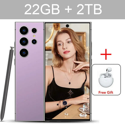 2024 S24 Ultra 7.3HD Global Version Mobile Phones Original Smartphone 5G Dual SIM Android 14 Cell Phone 7800mAh 108MP Cellphones