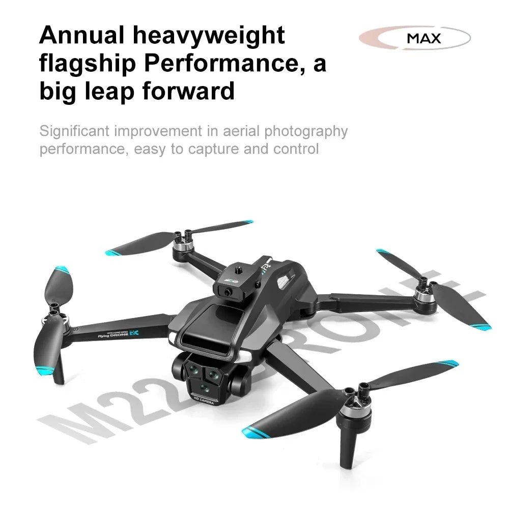 Large screenK22 Pro Max Drone with Dual Camera Professional Brushless Motor Optical FlowObstacle Avoidance Folding Quadcopter 8K