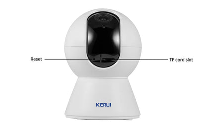 KERUI 4K 8MP Tuya Smart Mini WiFi IP Camera Auto Tracking Video Home Security Surveillance Cat Pets Dog Camera Baby Monitor