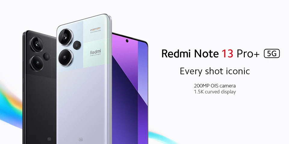 Global Version Xiaomi Redmi Note 13 Pro Plus 5G Smartphone 256GB / 512GB ROM 200MP OIS Camera 120W HyperCharge 6.67" AMOLED