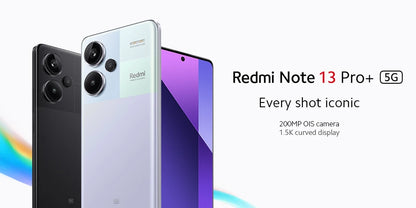 Global Version Xiaomi Redmi Note 13 Pro Plus 5G Smartphone 256GB / 512GB ROM 200MP OIS Camera 120W HyperCharge 6.67" AMOLED