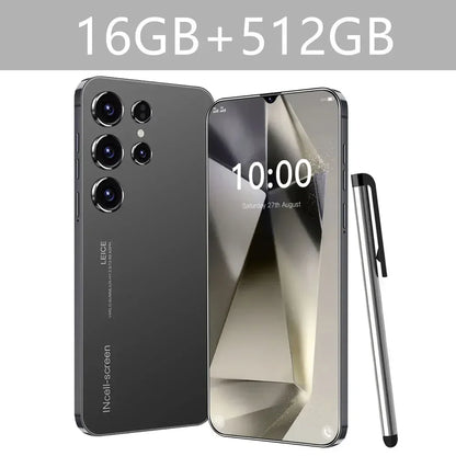 Oryginalny S24 Ultra Smartphone 5G 7.0 HD 16G+1T Android 14 Telefon komórkowy Dual Sim Face Unlocked Telefon komórkowy Telefony komórkowe Telefon