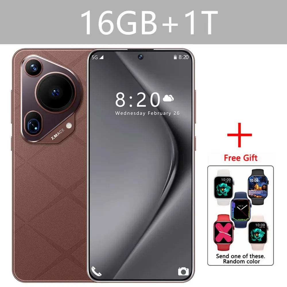 P70 Ultra Smartphone 7.3 cala Globalna wersja Android14 Oryginalny telefon komórkowy Snapdragon 8 gen 3 Telefon komórkowy 5G Dual Sim Telefony komórkowe