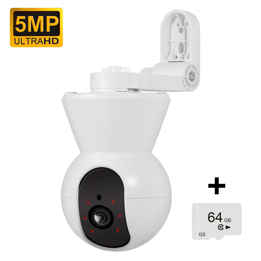 KERUI 4K 8MP Tuya Smart Mini WiFi IP Camera Auto Tracking Video Home Security Surveillance Cat Pets Dog Camera Baby Monitor