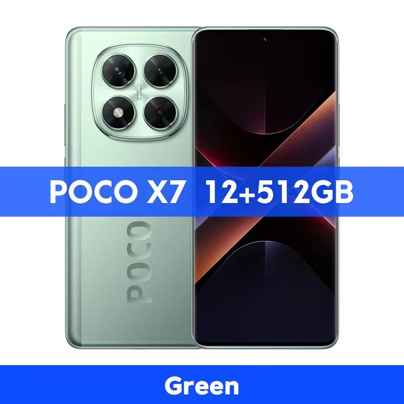 New POCO X7 Global Version Smartphone Dimensity 7300-Ultra 6.67" 1.5K 120Hz AMOLED Display 5110mAh 45W Charge 5G NFC