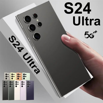 New S24 Ultra 7.3HD Cellphones Global Version 4G 5G Original Smartphone Dual SIM Android 14 Cell Phone 7800mAh Mobile Phones