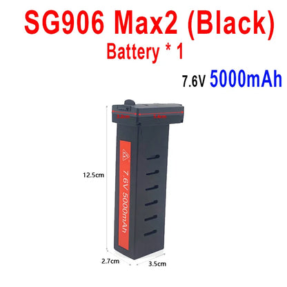 ZLL Dron SG906 Max2/Max1/Max Battery SG908 PRO/Max Drone Battery 7.6V 3400mAh/5000mAh Large Capacity SG906 Drone Accessories