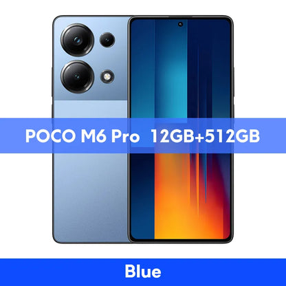 POCO M6 Pro Global Version Smartfon NFC Helio G99 Ultra 120Hz Flow AMOLED 64MP Potrójny aparat z OIS 67W turboładowanie