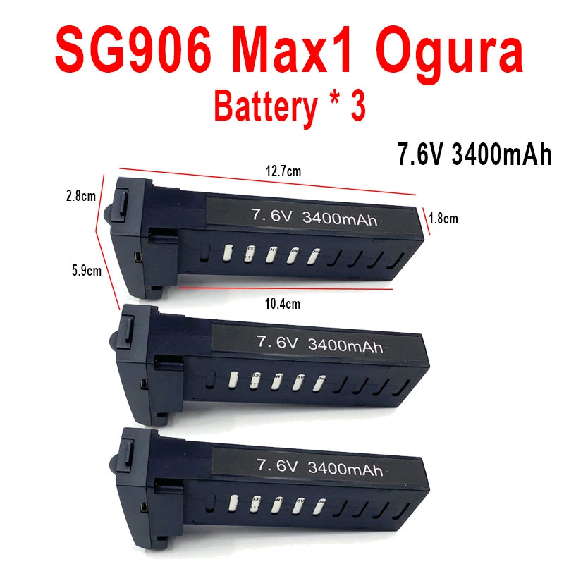 ZLL Dron SG906 Max2/Max1/Max Battery SG908 PRO/Max Drone Battery 7.6V 3400mAh/5000mAh Large Capacity SG906 Drone Accessories