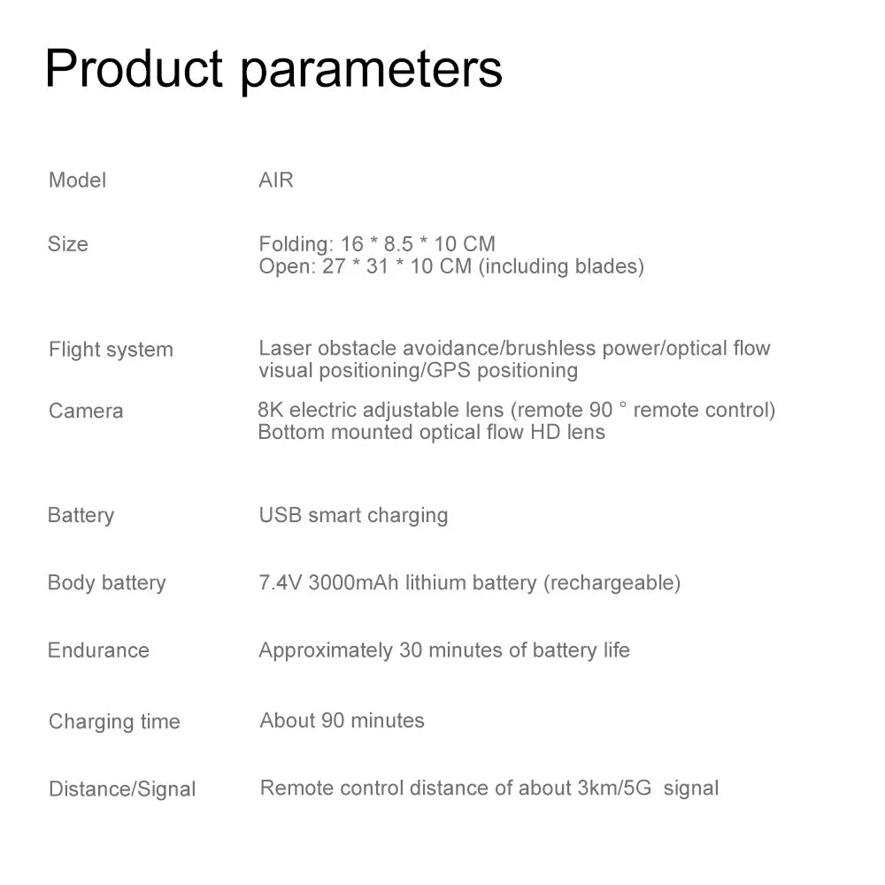 Dron GPS V198 dla Xiaomi z profesjonalną kamerą HD 8k 5G WiFi Omijanie przeszkód Optyczny przepływ Bezszczotkowy składany quadrocopter