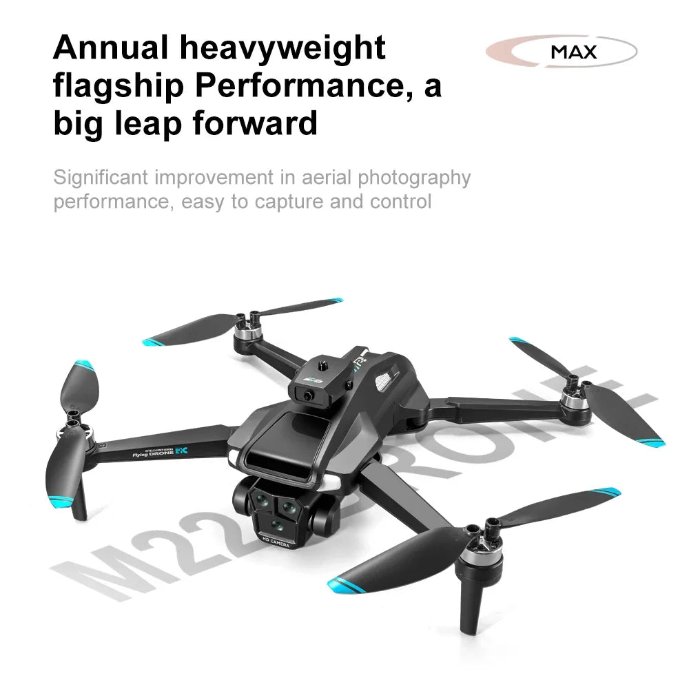 Dla xiaomi M22 Pro Max Drone Brushless Motor 8K Professional Dual HD Aerial Photography FPV Obstacle Avoidance Quadrotor