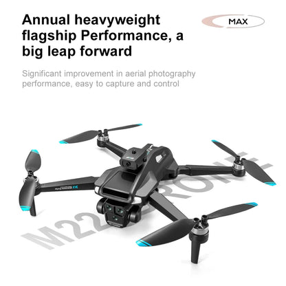 For xiaomi M22 Pro Max Drone Brushless Motor 8K Professional Dual HD Aerial Photography FPV Obstacle Avoidance Quadrotor