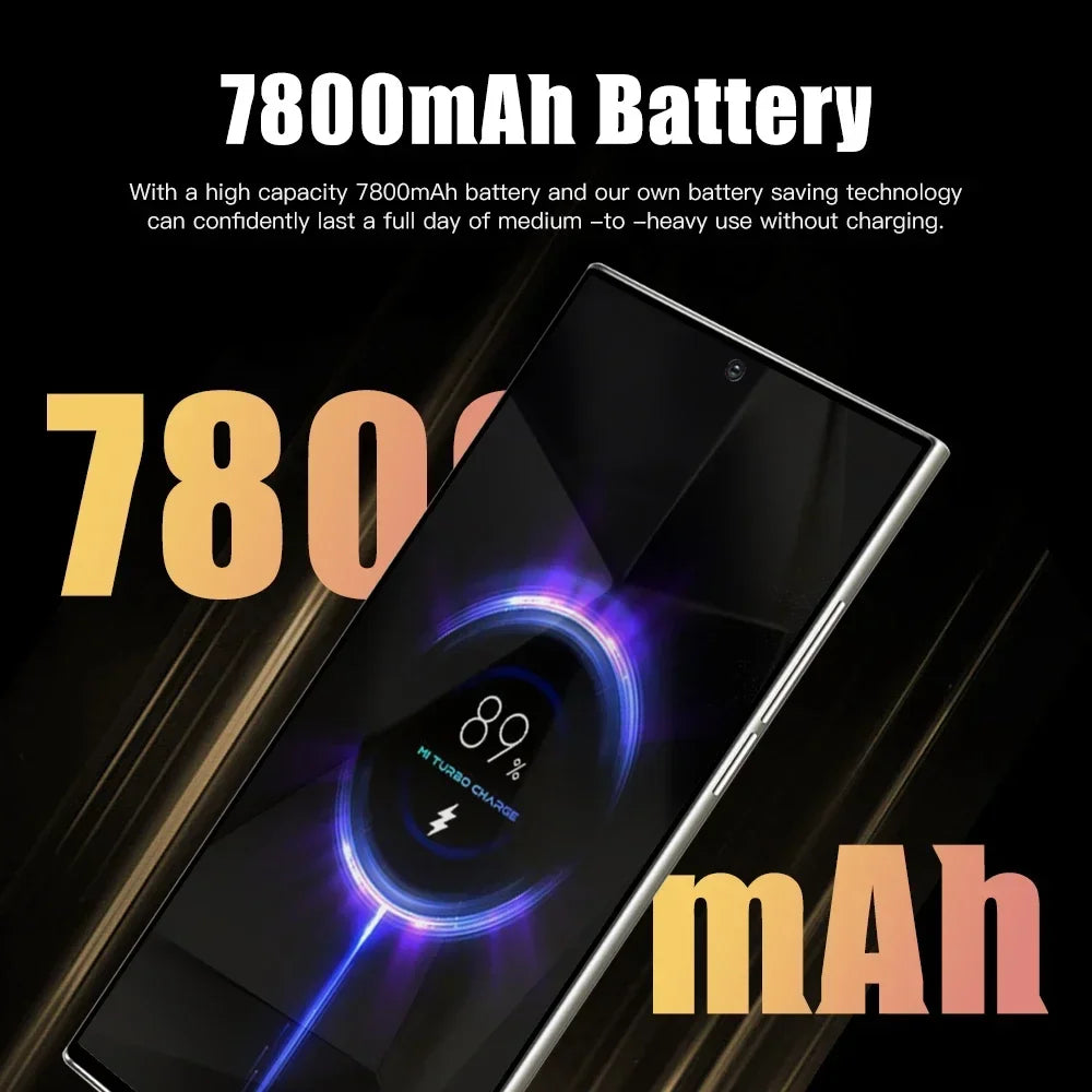 2025 New Original Global Version Mobile phone S24 Ultra smartphone 5g 7.3inch HD 16G+1T 7800mAh Face unlocked 108MP Camera