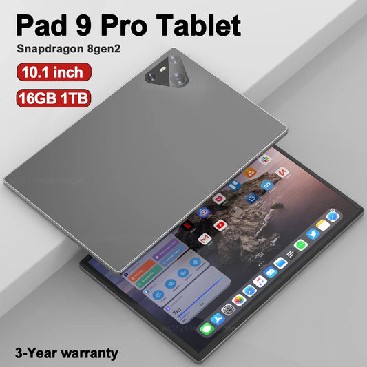 Original Pad 9 Pro Tablet 10.1 inch Android 13 Snapdragon 8gen2 Xioami Global 16GB+1024GB 10000mah 5G Dual SIM WIFI  HD Screen