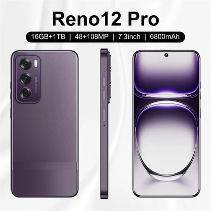 Cellphones Reno12 Pro Global Version Smartphone 7.3inch Original Snapdragon8 gen3 Cell Phone 5G Android 14 Smart Mobile Phones