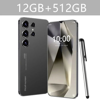 Oryginalny S24 Ultra Smartphone 5G 7.0 HD 16G+1T Android 14 Telefon komórkowy Dual Sim Face Unlocked Telefon komórkowy Telefony komórkowe Telefon