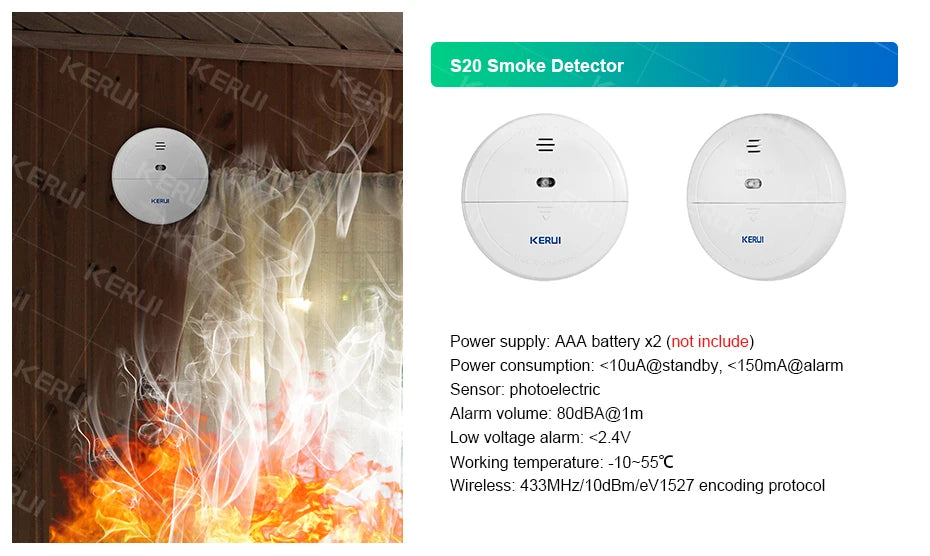 Zestaw alarmowy KERUI W204 4G GSM WIFI Tuya Smart Home Alarm Współpraca z Alexą Asystentem Google Kamera bezpieczeństwa Czujnik ruchu