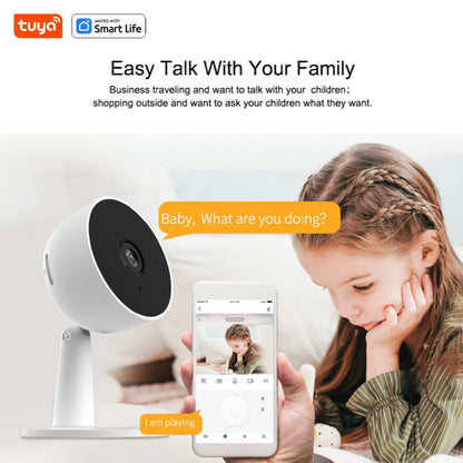 Kamera Tuya Smart 1080p Wi-Fi Smart Home Security 2MP, HD, alerty aplikacji w czasie rzeczywistym, dźwięk dwukierunkowy, z funkcją śledzenia ruchu dla dzieci i zwierząt domowych