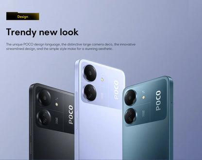 Global Version POCO C65 NFC 6GB+128GB/8GB+256GB MediaTek Helio G85 6.74" 90Hz Display 50MP Triple Camera 5000mAh Battery