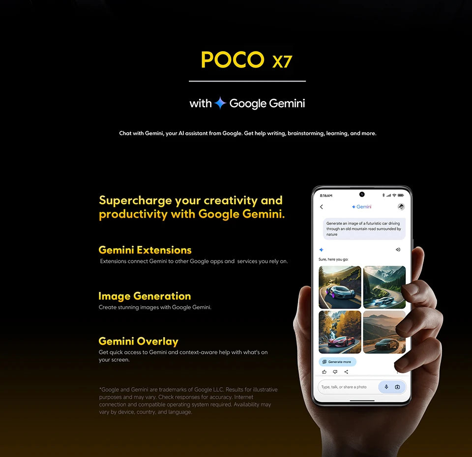 New POCO X7 Global Version Smartphone Dimensity 7300-Ultra 6.67" 1.5K 120Hz AMOLED Display 5110mAh 45W Charge 5G NFC