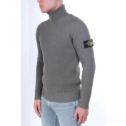 Basic Polo/Turtle Neck Knit Sweater Loose Fit Wide Range Of Sizes Multicolor Options For Men And Women High Street Style