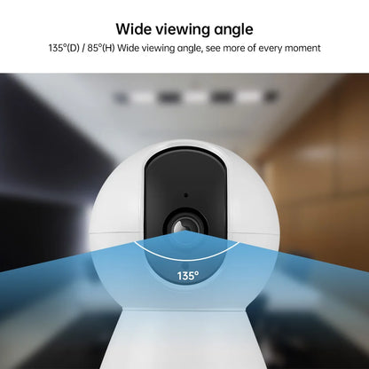 KERUI 4K 8MP Tuya Smart Mini WiFi Kamera IP Automatyczne śledzenie wideo Bezpieczeństwo domowe Nadzór Kot Zwierzęta Pies Kamera Baby Monitor