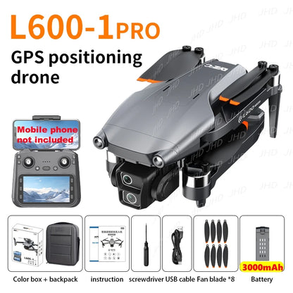 Dron JHD LYZRC L600-1 PRO GPS 25fps HD Podwójna kamera EIS 360 Omijanie przeszkód Zdalne sterowanie z ekranem Dron L600-1 Pro