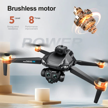 Drones with HD Three Cameras M33 360°Obstacle Avoidance Zoom Screen RC WIFI 20Min ESC  Brushless FPV Drone Toys