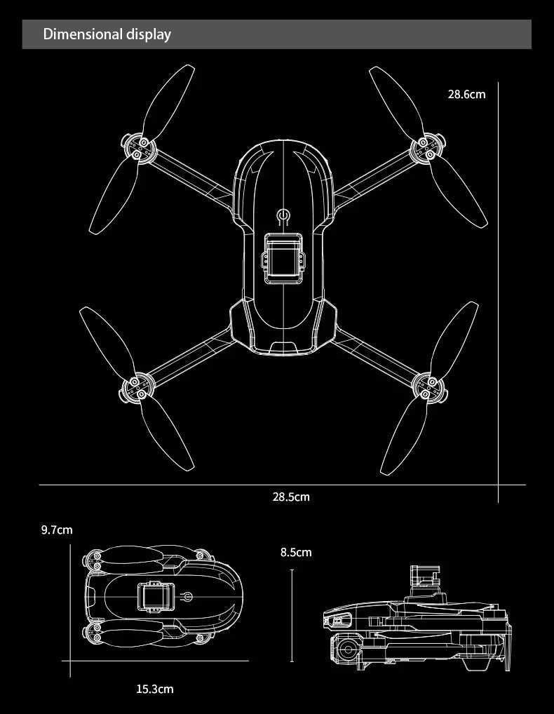 S28 Profesjonalny Dron Długi Zasięg Lotu Akumulator Quadcopter 4K HD Wifi Dron Fotografia Lotnicza Unikanie Przeszkód Samolot Zabawka