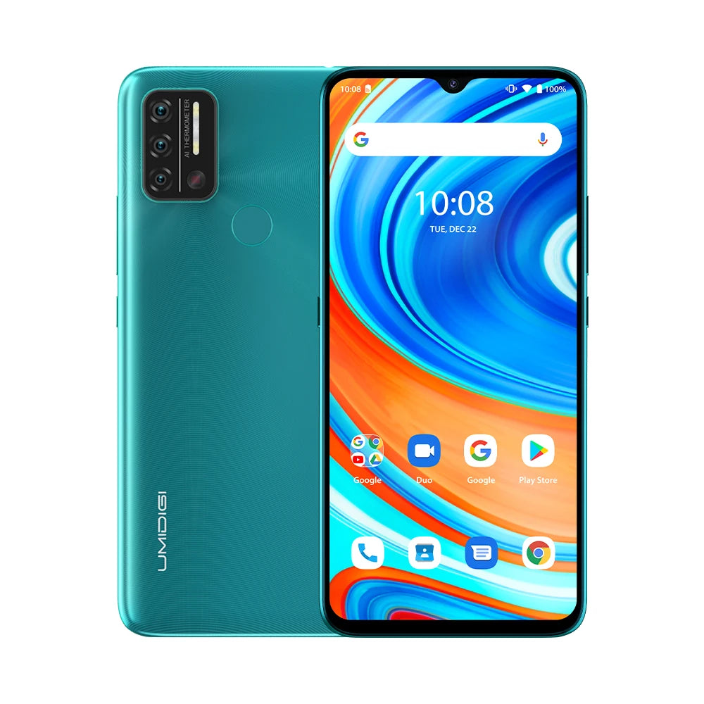 UMIDIGI A9 Smartphone Android 11 Global Version 13MP AI Triple Camera Helio G25 Octa Core 6.53" HD+ 5150mAh Cellphone