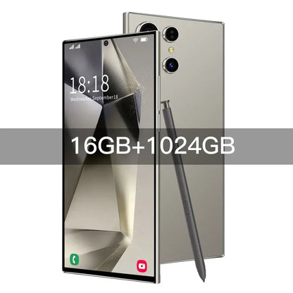 2025 New Original Global Version Mobile phone S24 Ultra smartphone 5g 7.3inch HD 16G+1T 7800mAh Face unlocked 108MP Camera