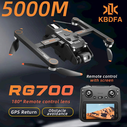 RG700 GPS Drone 8K Professional HD Dual Camera 5G Wifi Omijanie przeszkód Bezszczotkowy składany quadrocopter RC Odległość 2KM Drony