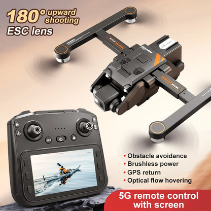 RG700 GPS Drone 8K Professional HD Dual Camera 5G Wifi Omijanie przeszkód Bezszczotkowy składany quadrocopter RC Odległość 2KM Drony